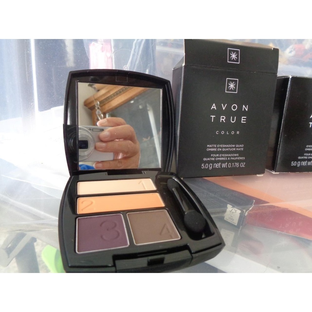 Avon True Color Matte Eyeshadow Quad Desert Sunset 0.176 oz.